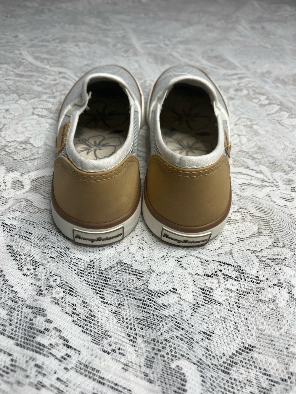 Tommy Bahama Slip On Shoes Women’s 6.5 Striped Canvas Casual Comfort Loafers - Picture 4 of 7